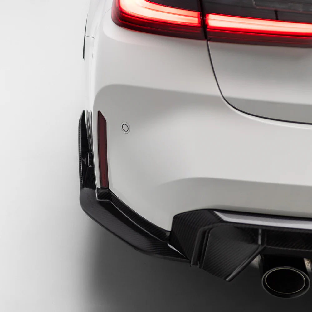 Car Winglets Rear M Performance Style Pre Pregged Dry Carbon Rear Winglets for BMW M3 G8 ...