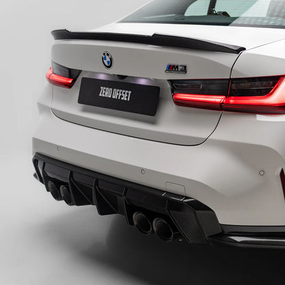 M-Performance Style Pre Pregged Dry Carbon Diffuser for BMW M3 G80 G81 / M4 G82 G83 (Standard Quad Tip) 2020+