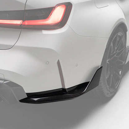 M Performance Style Pre Pregged Dry Carbon Rear Winglets for BMW M3 G80 G81 2020+