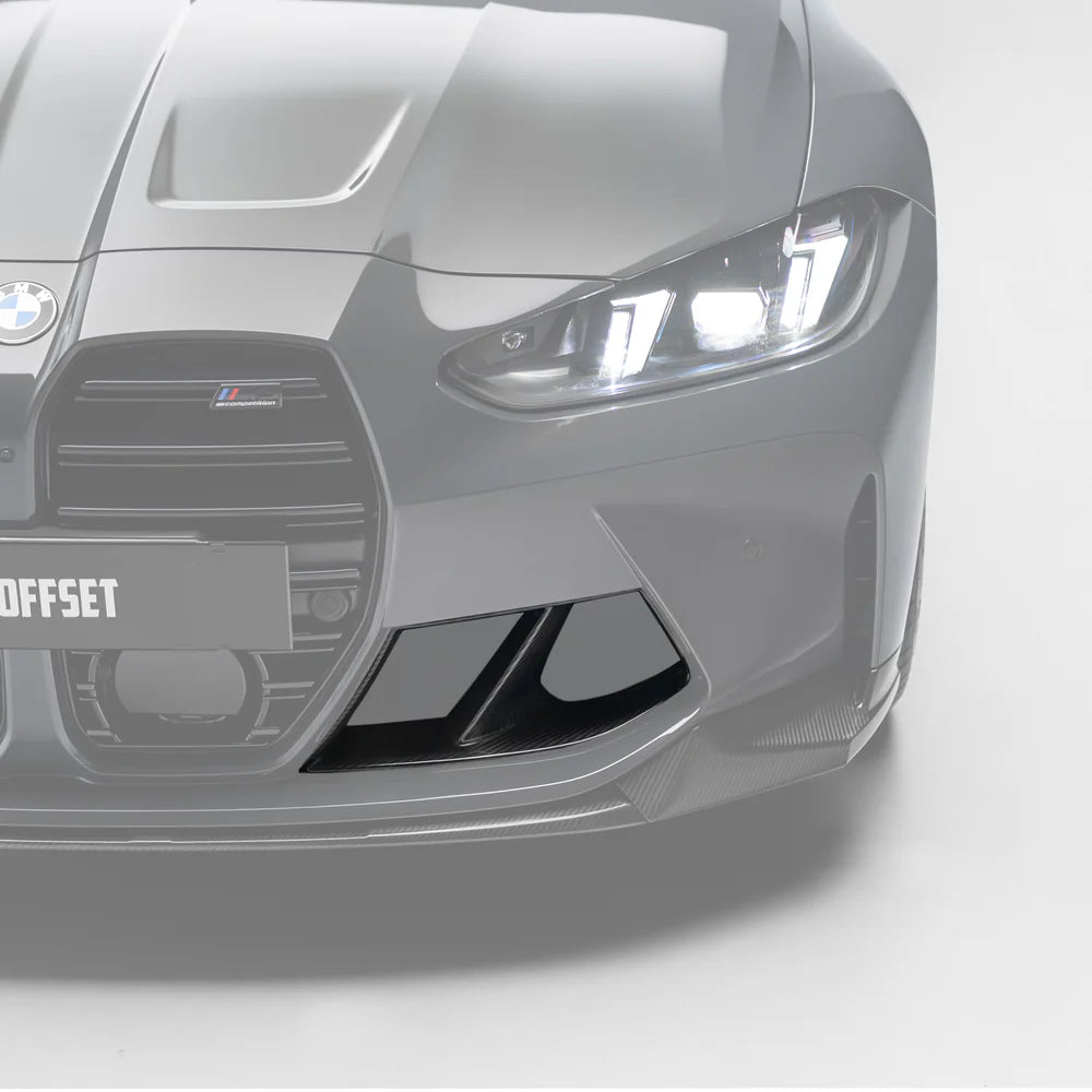 M Performance Style Pre Pregged Dry Carbon Front Ducts for BMW M3 G80 G81 / M4 G82 G83 2020+