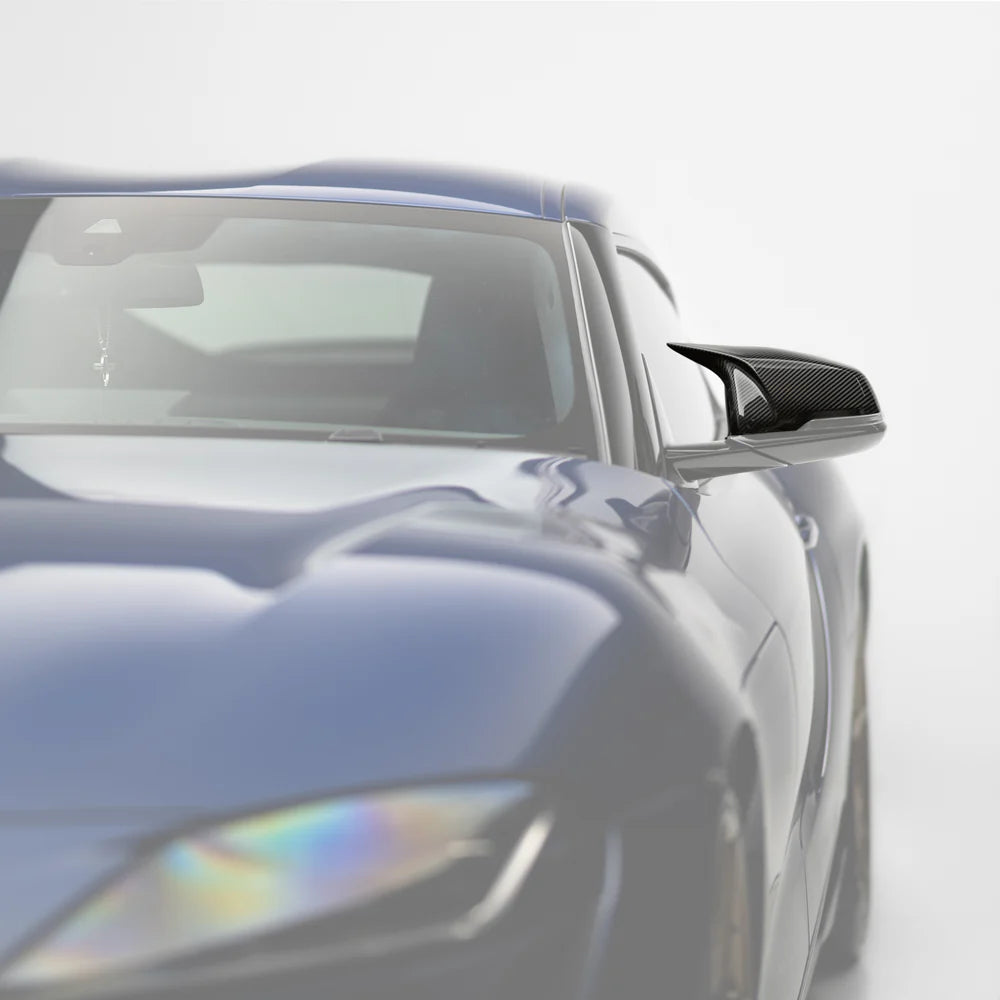 M Performance Style Pre Pregged Dry Carbon Fiber Mirror Caps for BMW 1/2 Series X1/X2/Z4 F39 F40 F44 F48 G29 & Toyota Supra A90