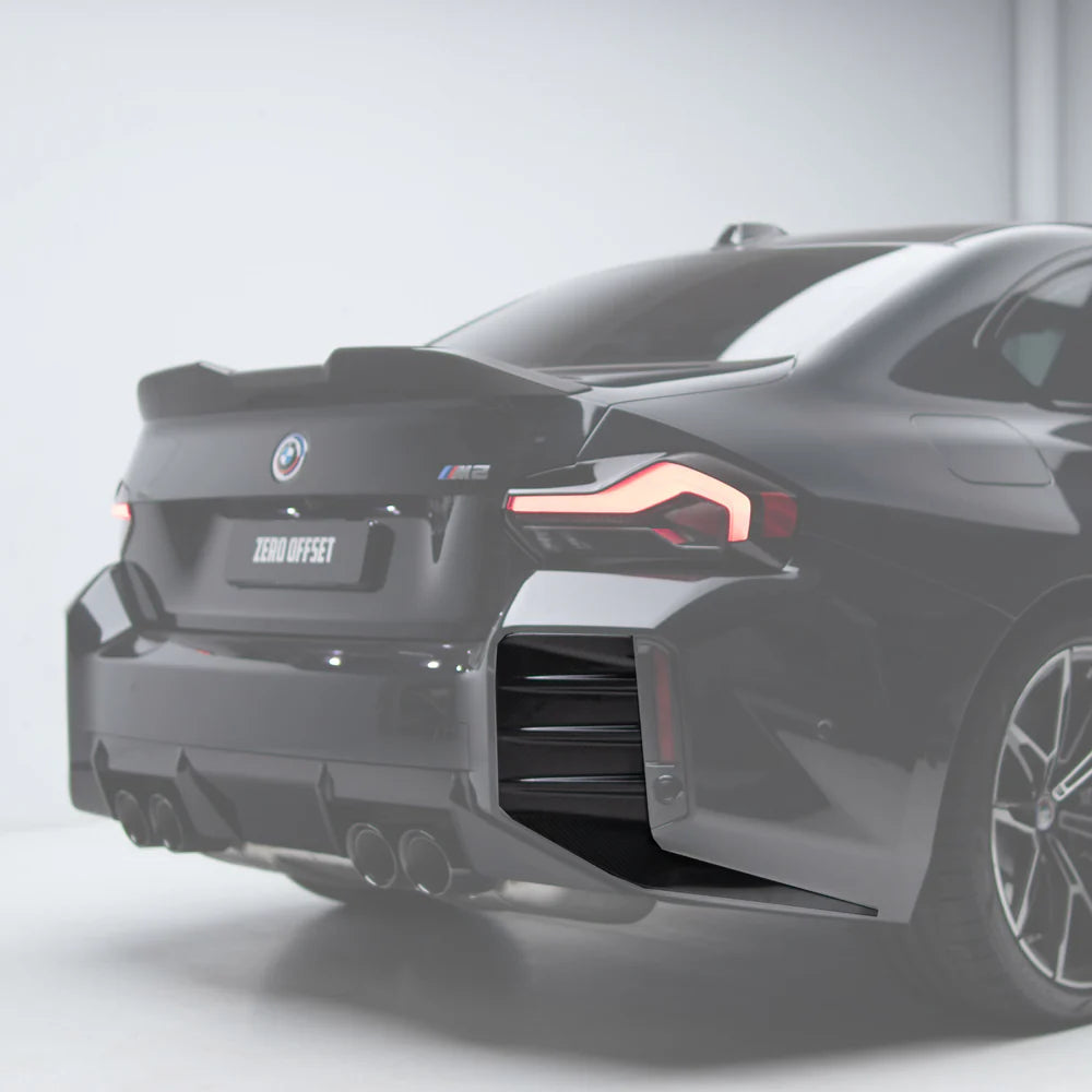 M Performance Style Pre Pregged Dry Carbon Fiber Rear Bumper Trim for BMW M2 G87 2023+