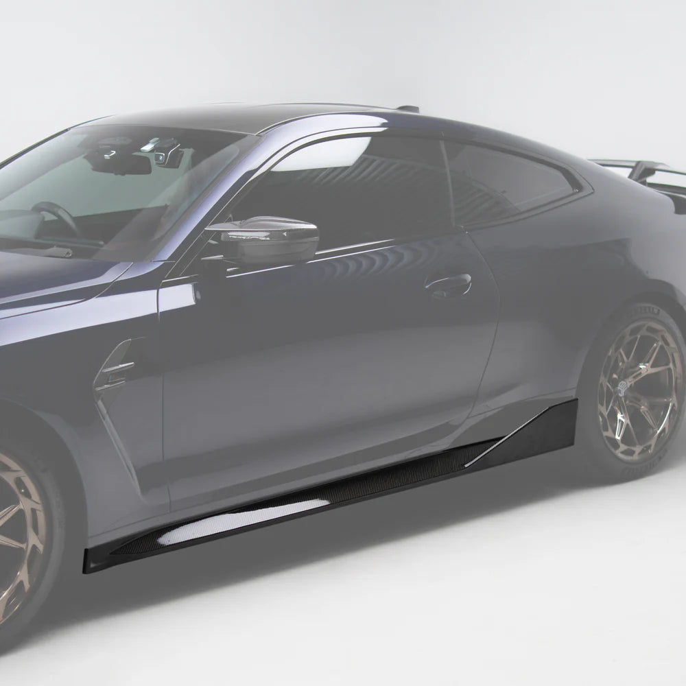 M Performance Style Pre Pregged Dry Carbon Side Skirts for BMW M4 G82 G83 2020+