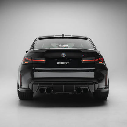 M-Performance Style Pre Pregged Dry Carbon Diffuser for BMW M3 G80 G81 / M4 G82 G83 (Standard Quad Tip) 2020+