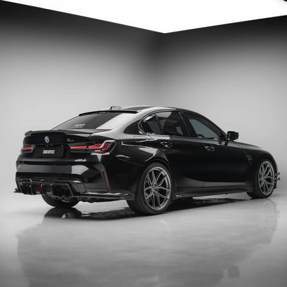 M4 Style Pre Pregged Dry Carbon Fiber Spoiler For BMW 3 Series G20 / M3 G80 2020+