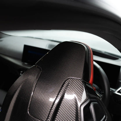 OEM Style Pre Pregged Dry Carbon Fiber Full Backrest Cover for BMW 2 Series G42 / M2 G87 / M4 G82 2022+