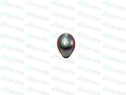 Silver Red Leather Manual Gear Knob for Holden Commodore VS VT VU VX VY V6