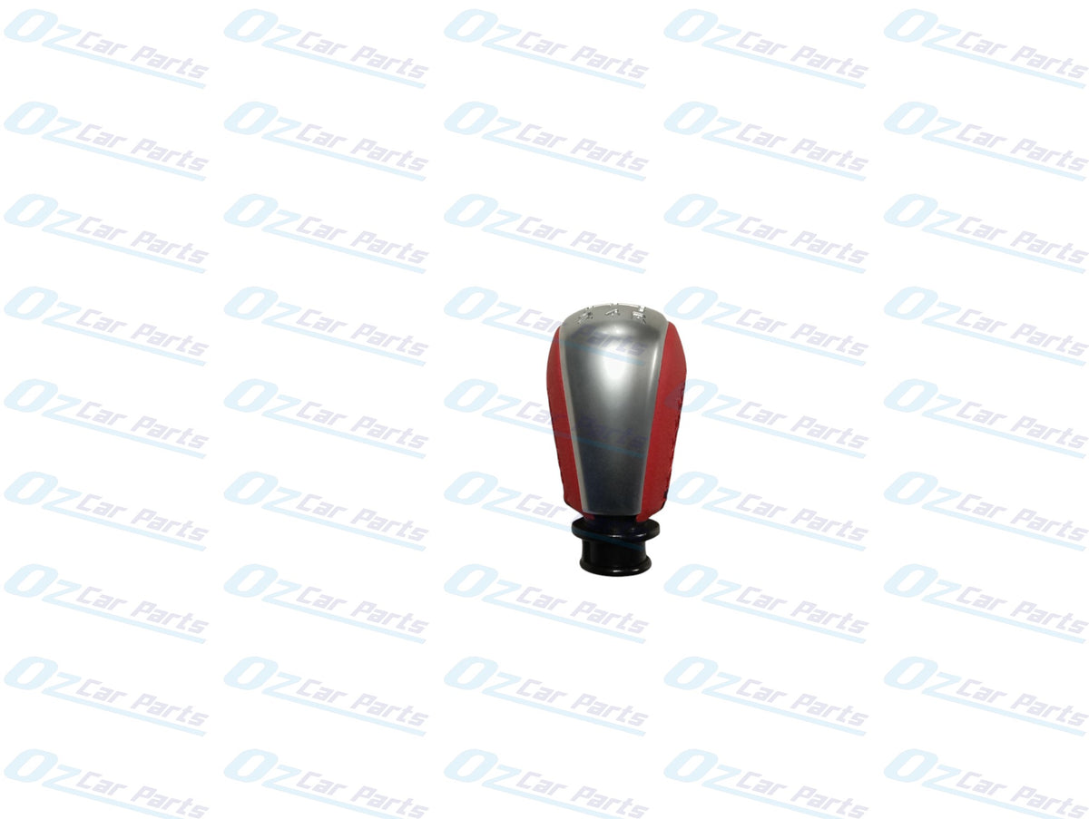 Silver Red Leather Manual Gear Knob for Holden Commodore VS VT VU VX VY V6