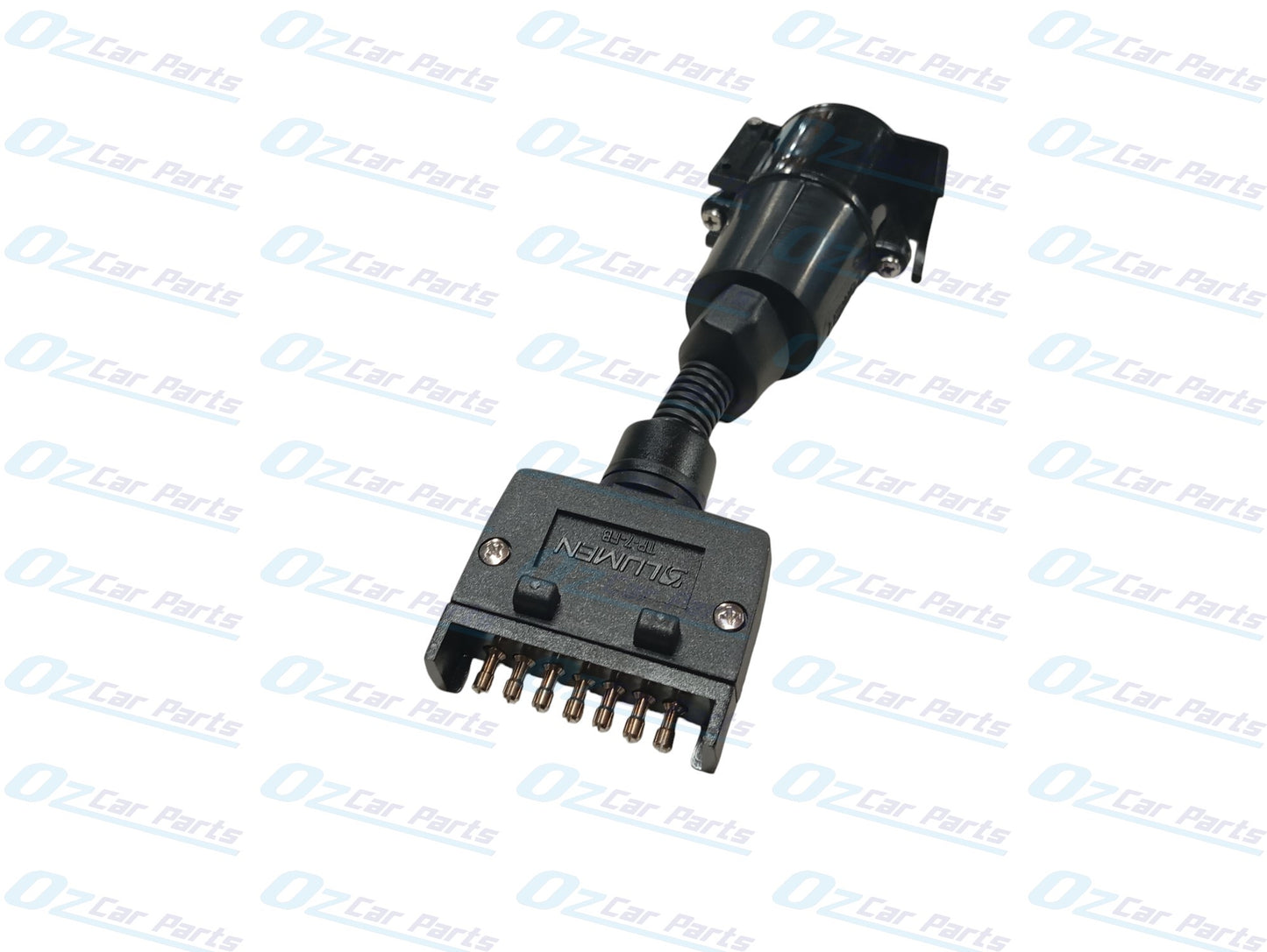 Holden Trailer Plug Adaptor with Harness 7 Pin Flat Male to 7 Pin Female Round Genuine