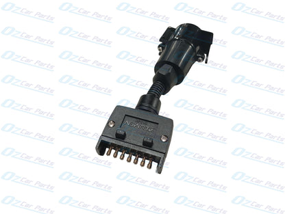 Holden Trailer Plug Adaptor with Harness 7 Pin Flat Male to 7 Pin Female Round Genuine