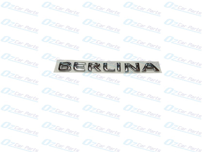 Berlina Badge Chrome Decklid Boot/Tailgate for Holden Commodore VX Sedan Wagon 2000 - 2002