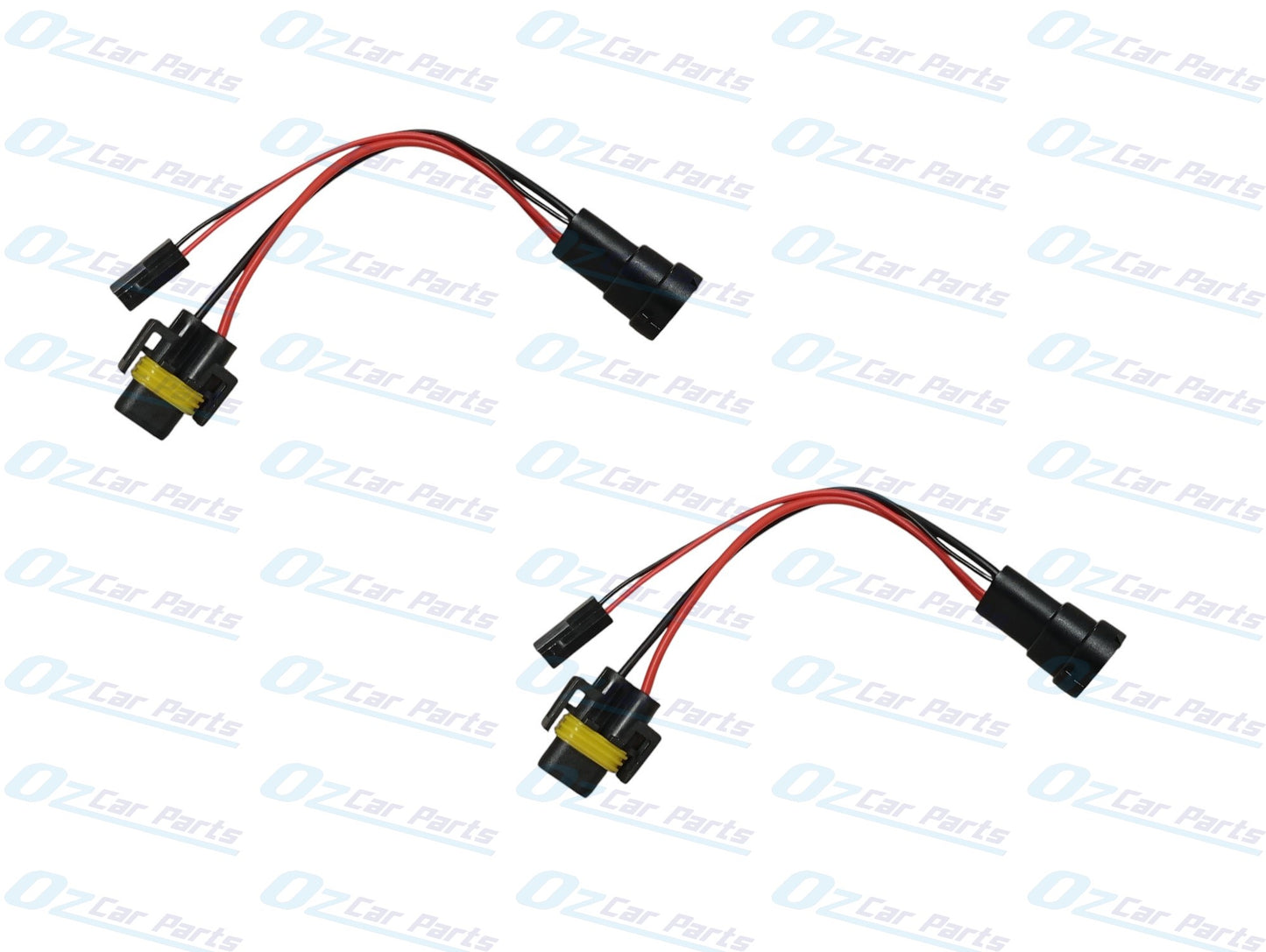H11 Globes Plug with Piggy Back Adaptor Pair for any Car