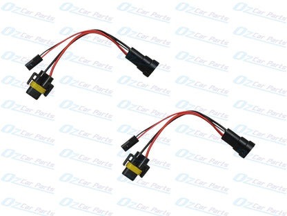 H11 Globes Plug with Piggy Back Adaptor Pair for any Car