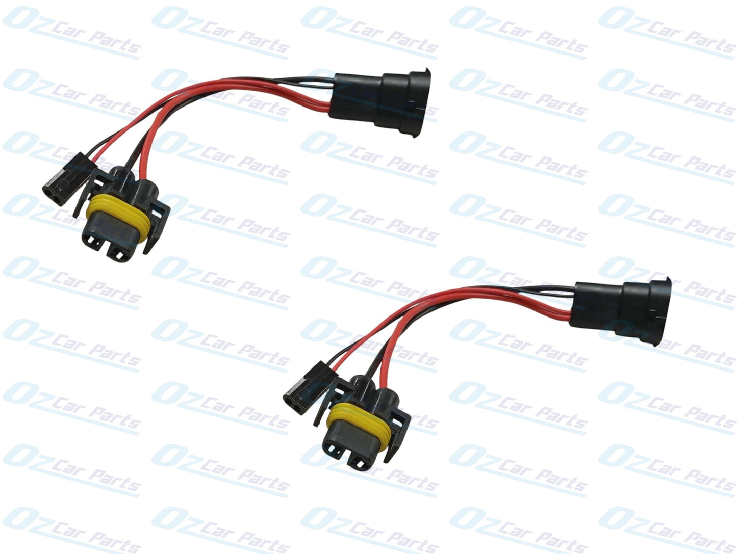 H11 Globes Plug with Piggy Back Adaptor Pair for any Car