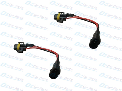 H11 Globes Plug with Piggy Back Adaptor Pair for any Car