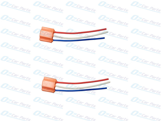 H4 Globes Plug with Wire Connector Pair for any Car