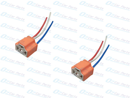 H4 Globes Plug with Wire Connector Pair for any Car