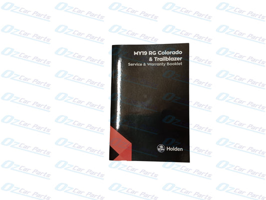 Service Log Book Genuine for Holden RG Colorado 2019