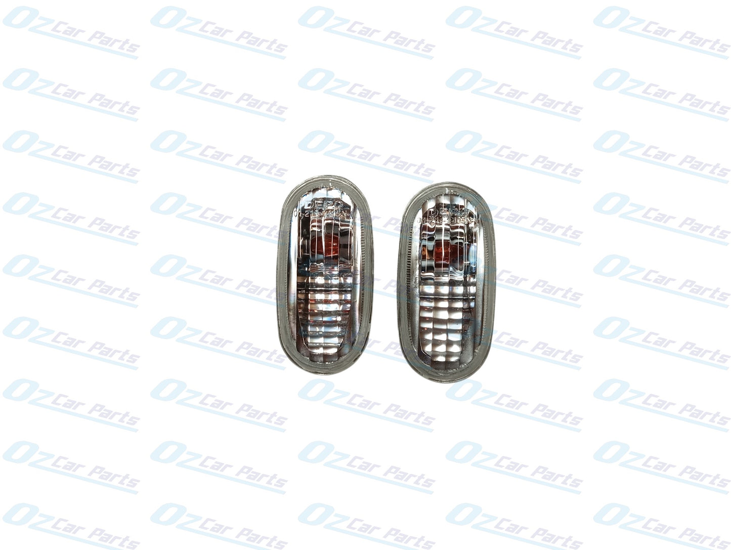 Front Guard Flasher Blinker Clear Pair for Mitsubishi Lancer Mirage 92 - 04