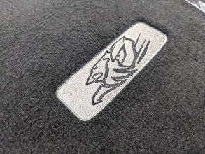 VF Commodore HRT GENUINE NEW FRONT AND REAR Motorsport Floor Mats RED AND BLACK