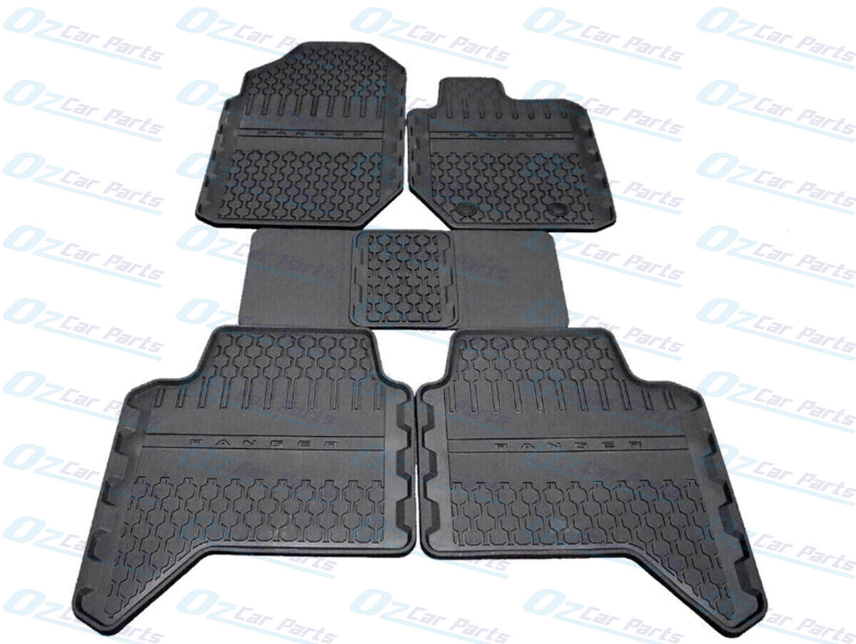Heavy Duty Rubber Floor Mat Set of 5 for Ford Ranger PX 2011 - 2022