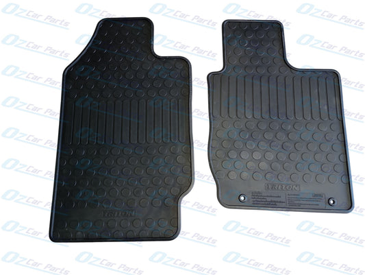 Heavy Duty Rubber Floor Mats Set of 4 Genuine for Mitsubishi Triton ML MN MQ 2006 - 2019