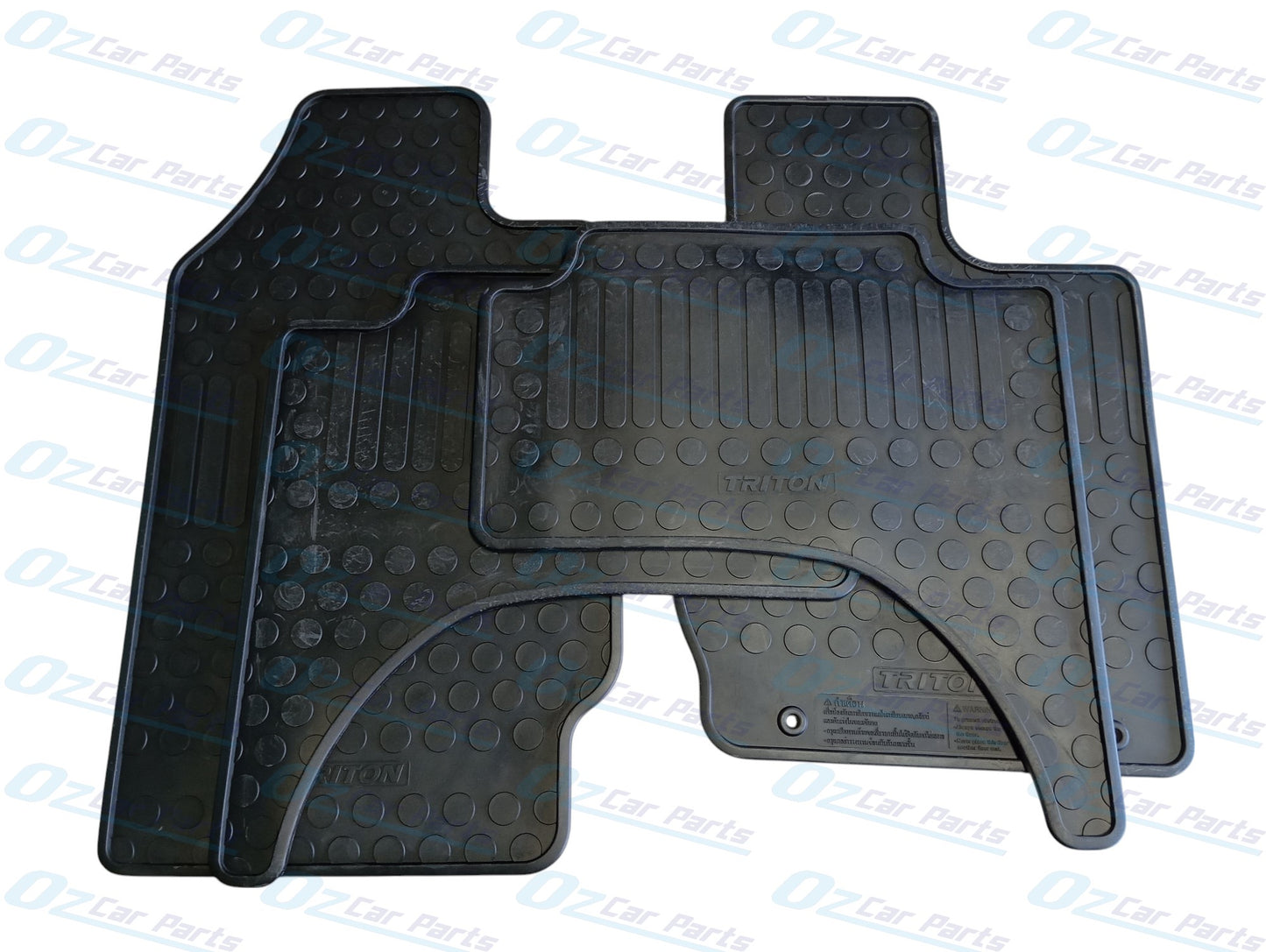Heavy Duty Rubber Floor Mats Set of 4 Genuine for Mitsubishi Triton ML MN MQ 2006 - 2019