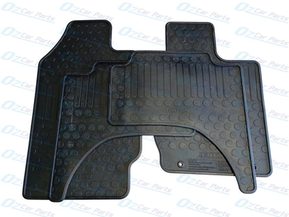 Heavy Duty Rubber Floor Mats Set of 4 Genuine for Mitsubishi Triton ML MN MQ 2006 - 2019