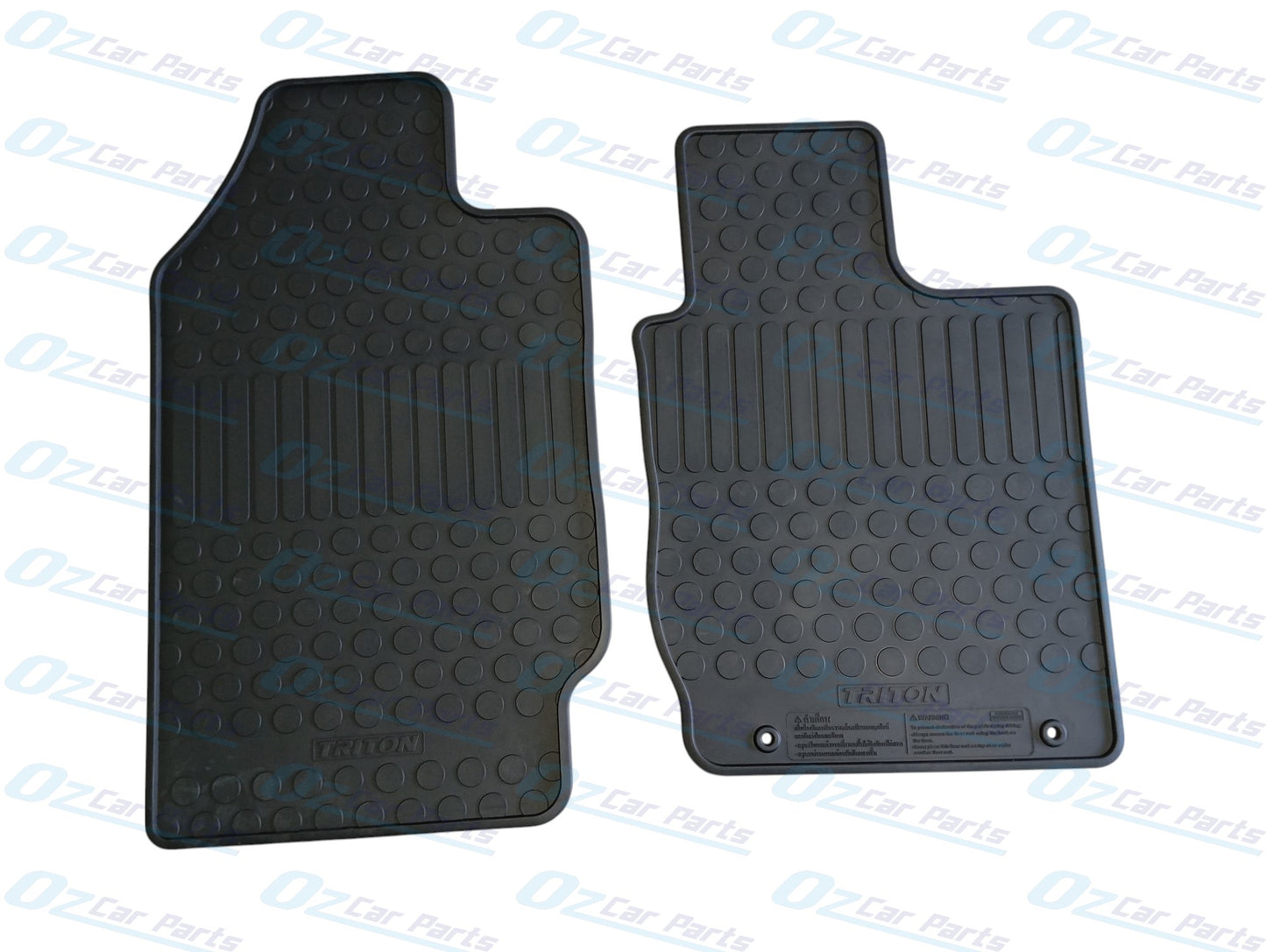 Front Rubber Floot Mats Set of 2 Genuine for Mitsubishi Triton ML MN MQ
