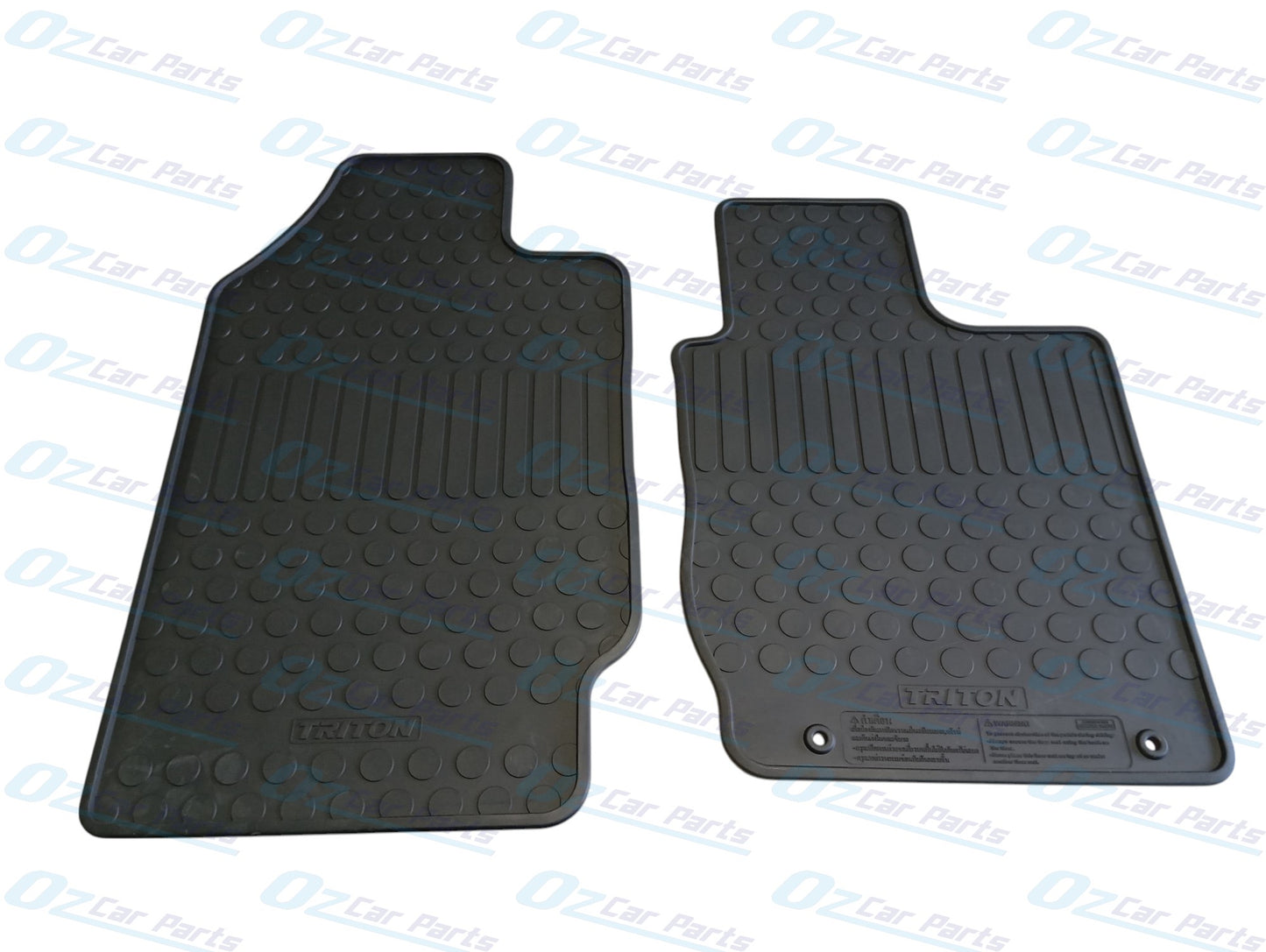 Front Rubber Floot Mats Set of 2 Genuine for Mitsubishi Triton ML MN MQ