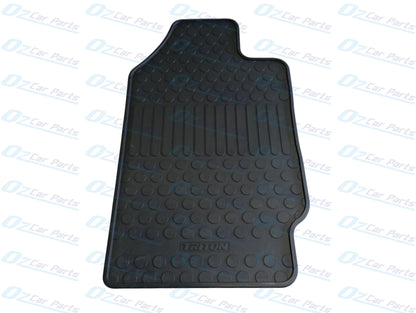 Front Rubber Floot Mats Set of 2 Genuine for Mitsubishi Triton ML MN MQ