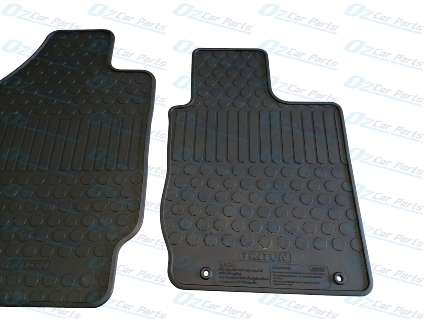 Front Rubber Floot Mats Set of 2 Genuine for Mitsubishi Triton ML MN MQ