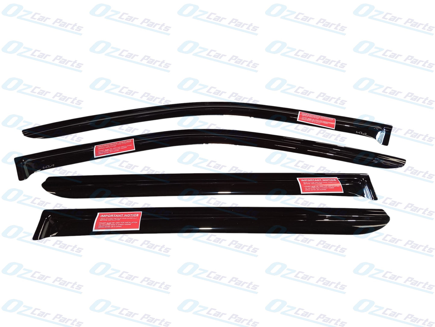 Weather Shields Slimline Black Tinted Set Genuine for Kia Sorento MQ4 2020 - Onwards