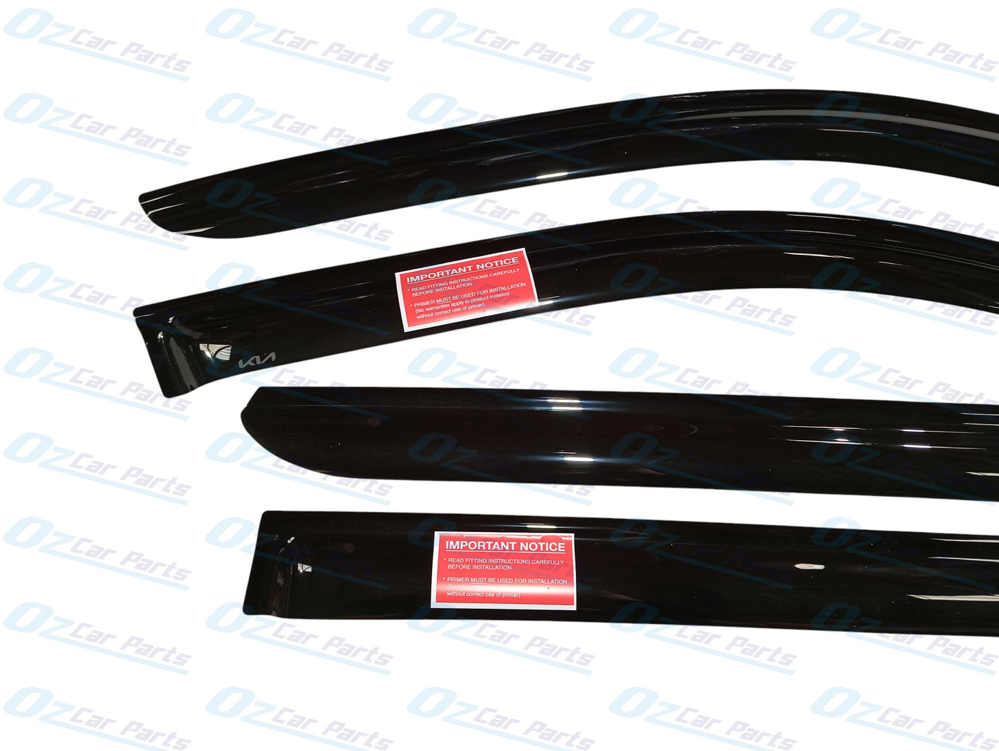 Weather Shields Slimline Black Tinted Set Genuine for Kia Sorento MQ4 2020 - Onwards