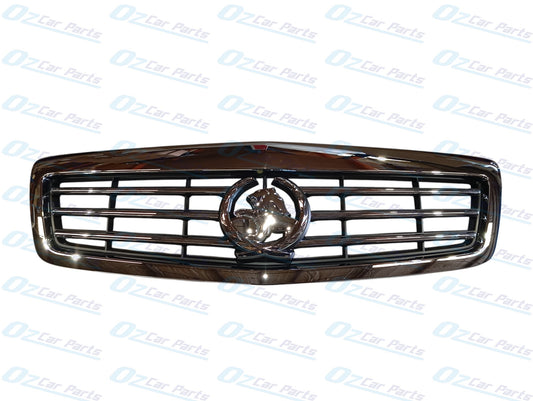 Front Upper Grille Chrome and Badge Genuine for Holden WM Statesman Caprice 2006 - 2013