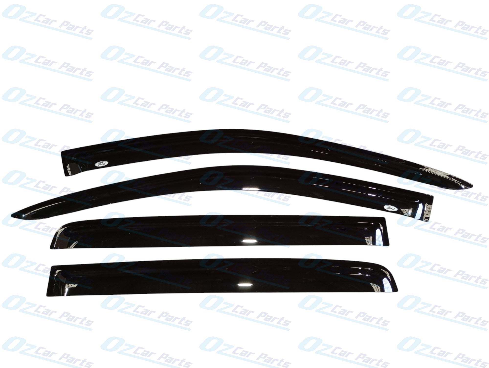 Window Visor Sun Guard Black Set Genuine for Ford Ranger Raptor 2nd Ge ...