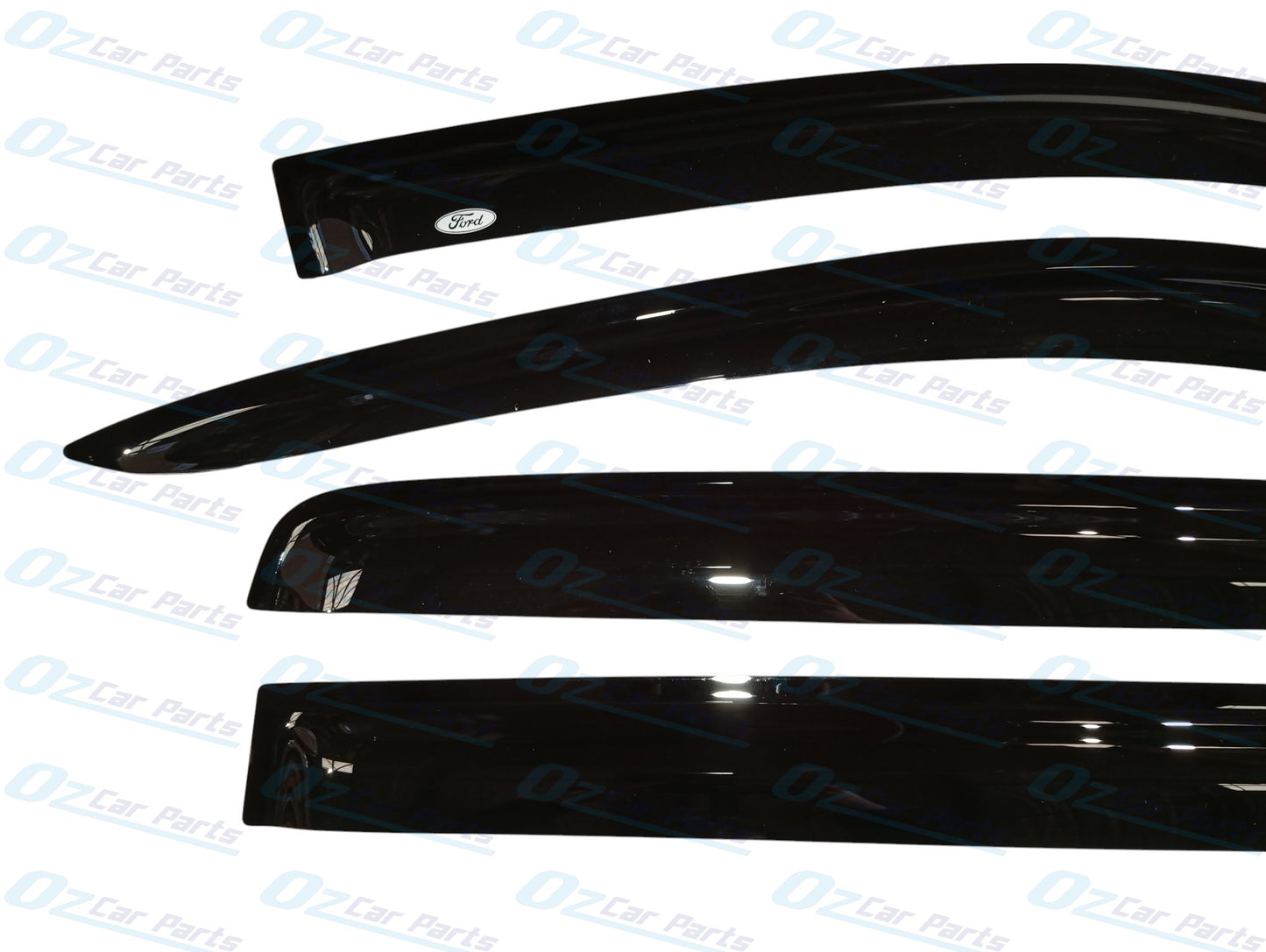 Window Visor Sun Guard Black Set Genuine for Ford Ranger Raptor 2nd Gen 2022 - Onwards