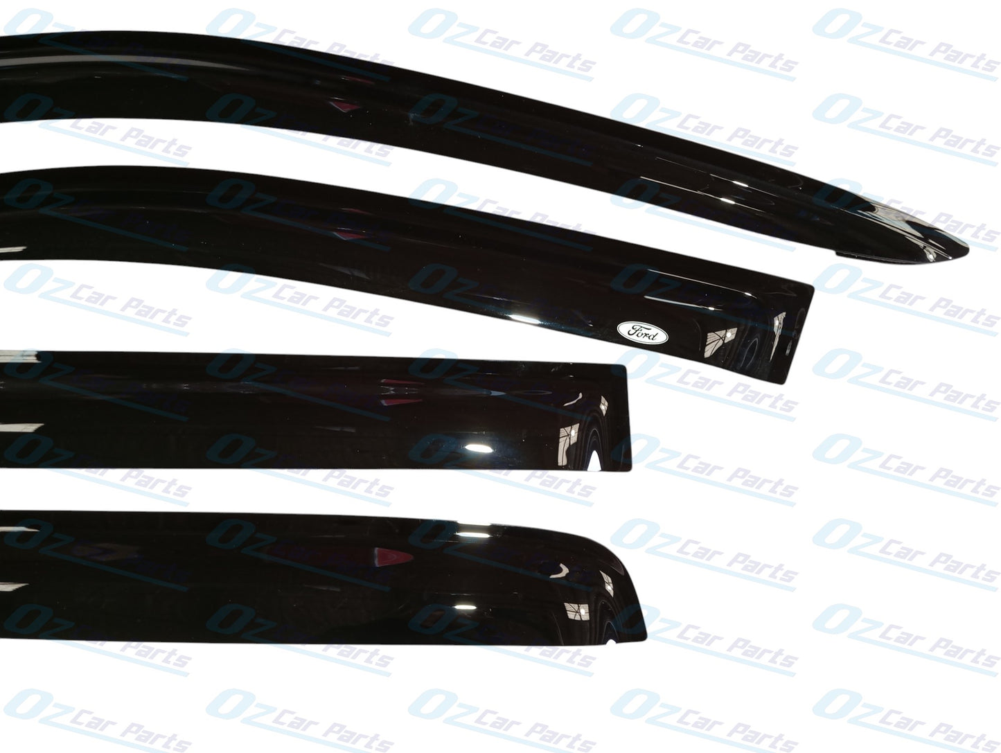 Window Visor Sun Guard Black Set Genuine for Ford Ranger Raptor 2nd Gen 2022 - Onwards