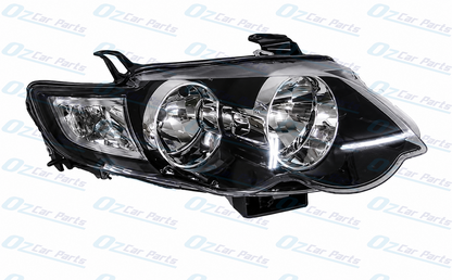 Headlight Pair Black for Ford Falcon FG XR6 XR8 Turbo