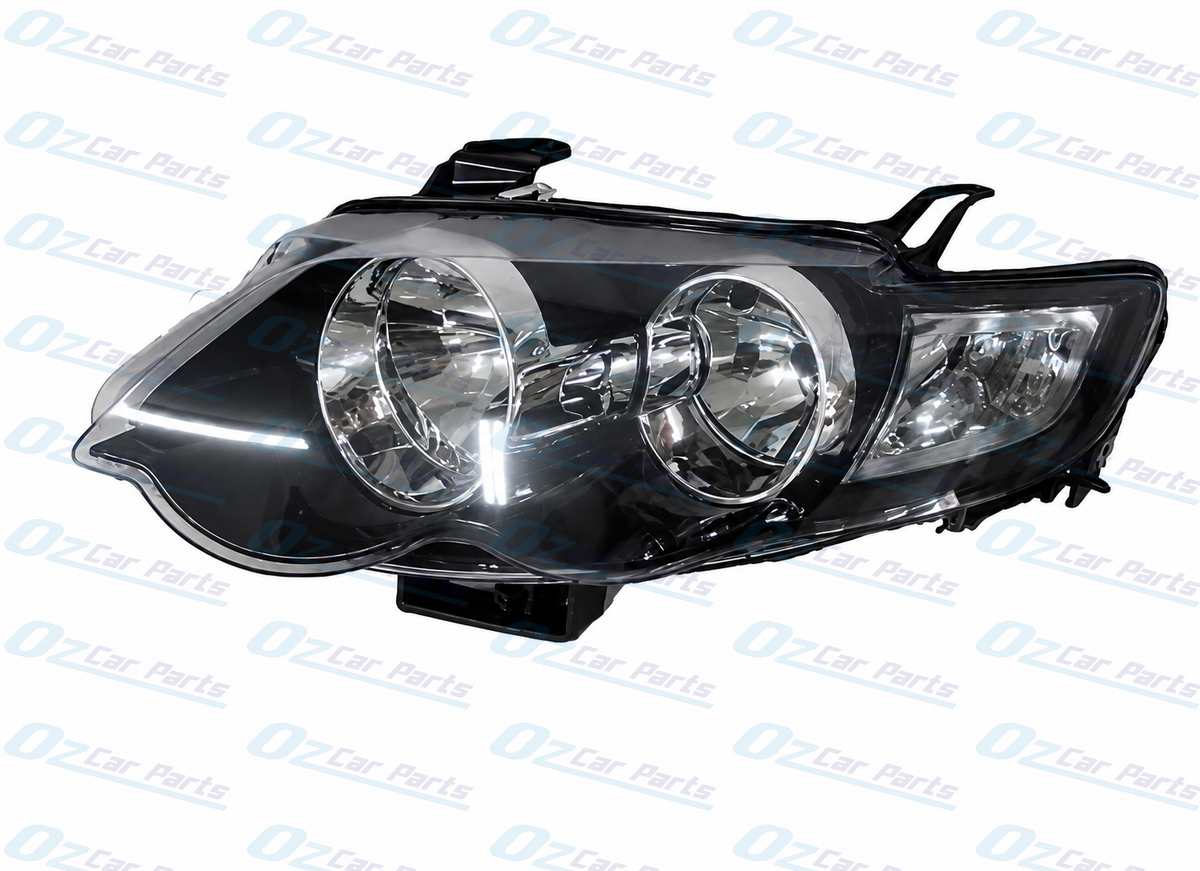 Headlight Pair Black for Ford Falcon FG XR6 XR8 Turbo