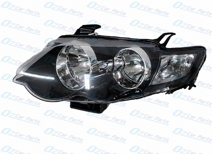 Headlight Pair Black for Ford Falcon FG XR6 XR8 Turbo