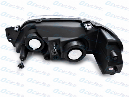 Headlight Pair Black for Ford Falcon BA BF XR6 XR8 FPV GT Turbo