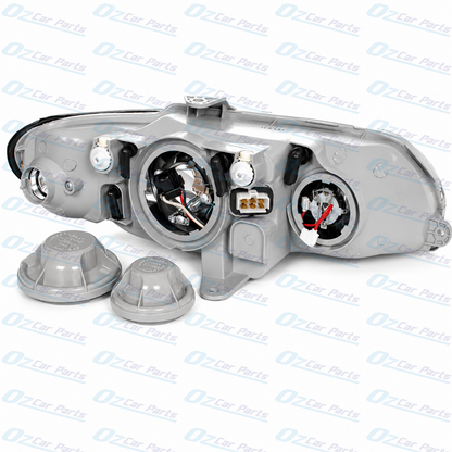 Left Headlight Tear Drop Black for Holden Commodore VX VU SS