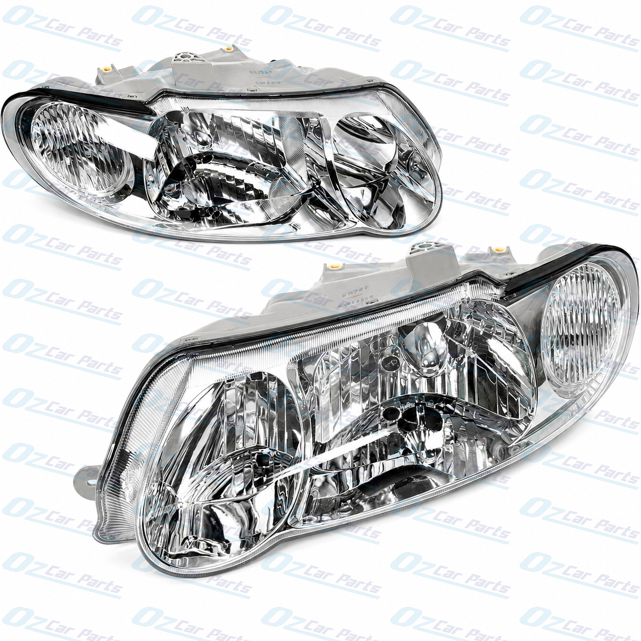 Headlight Pair Chrome for Holden Commodore VX VU