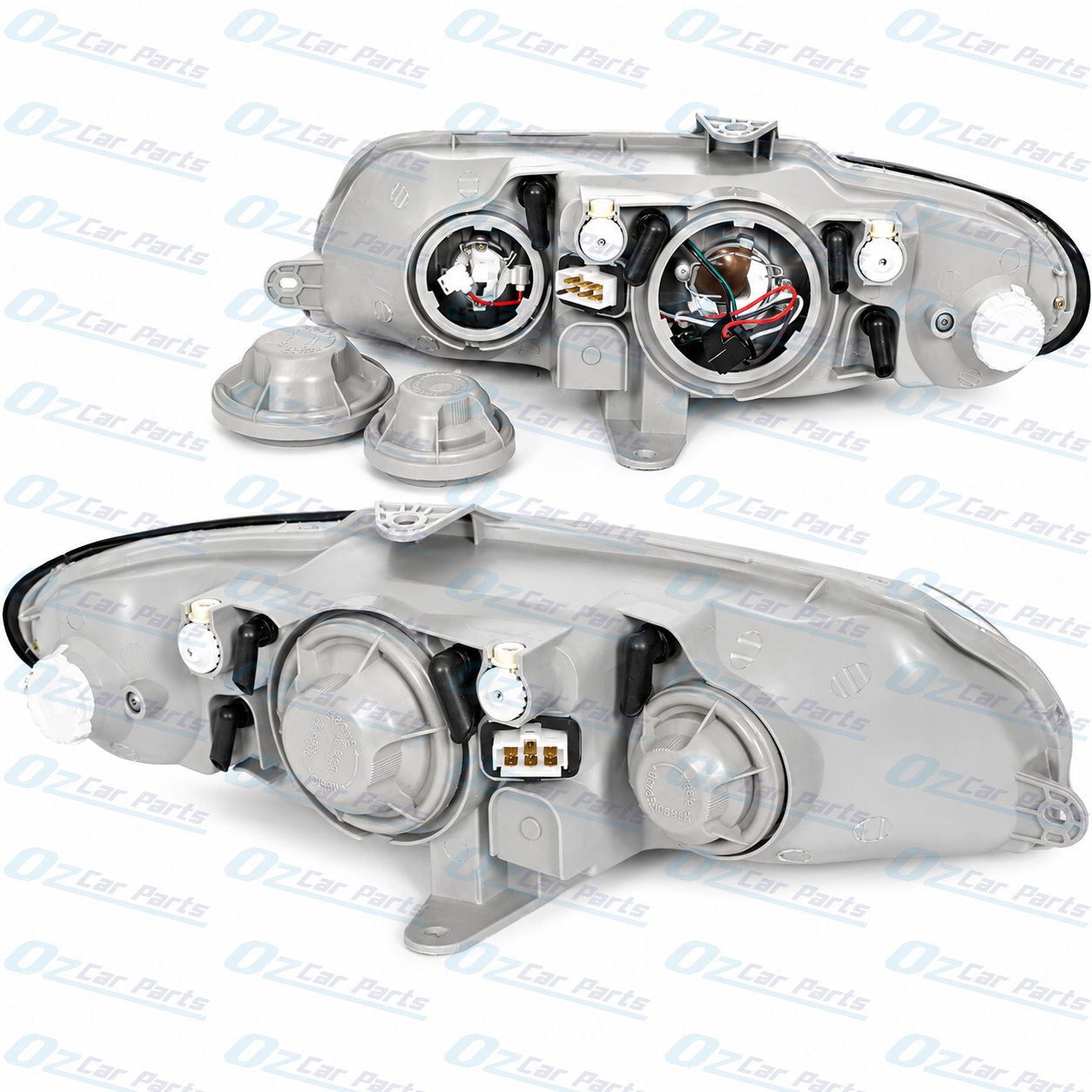 Headlight Pair Chrome for Holden Commodore VX VU