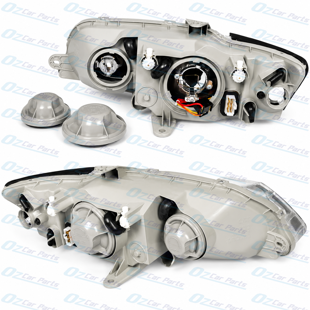 Headlight Pair Clear Blinker Type for Holden Commodore VY Series 1
