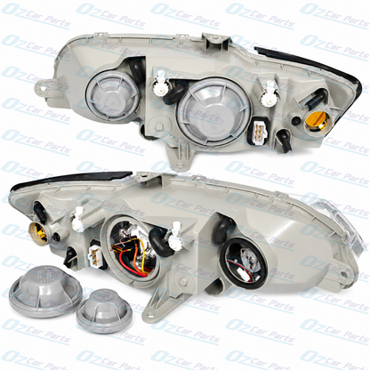 Headlight Pair Orange Blinker Type for Holden Commodore VY Series 2