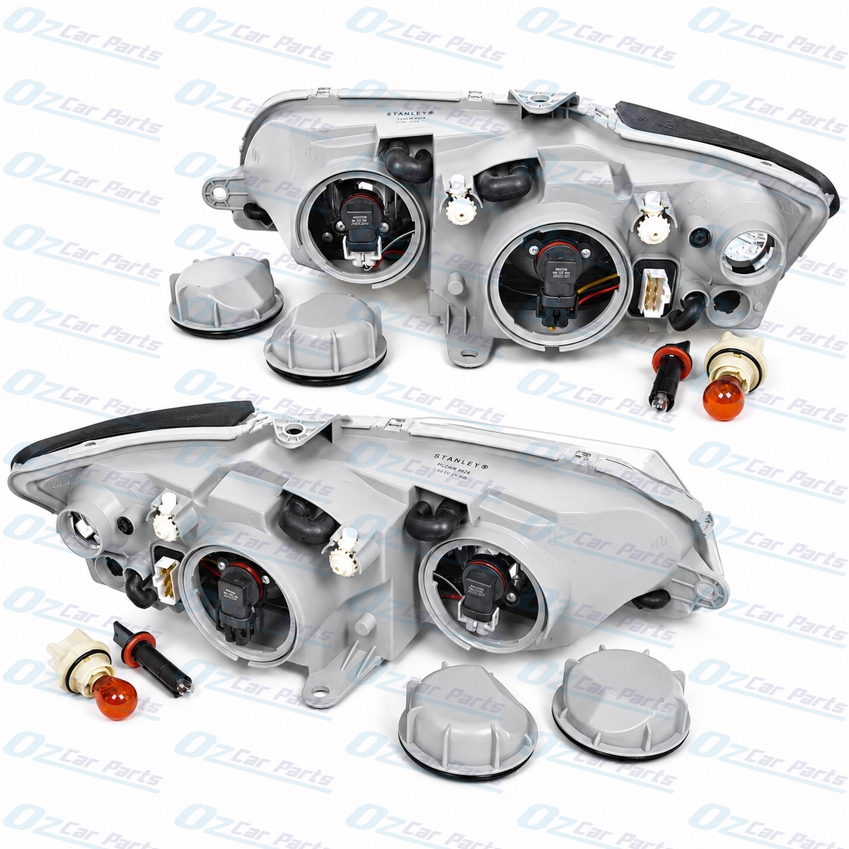 Headlight Pair Chrome Projector for Holden Commodore Berlina Adventra VZ