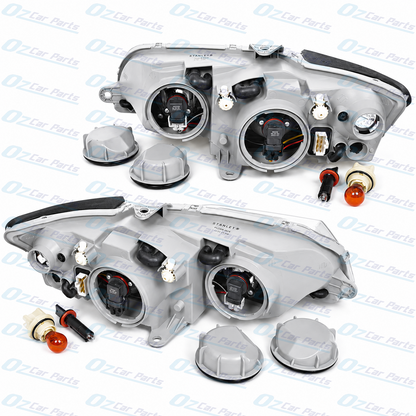Headlight Pair Chrome Projector for Holden Commodore Berlina Adventra VZ