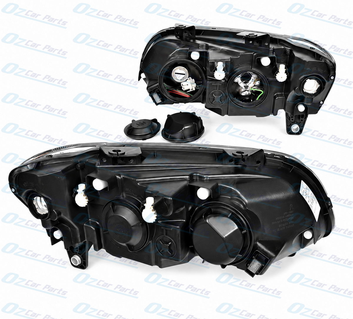 Headlight Pair Black Projector for Holden Commodore VE SSV Series 1 Calais HSV